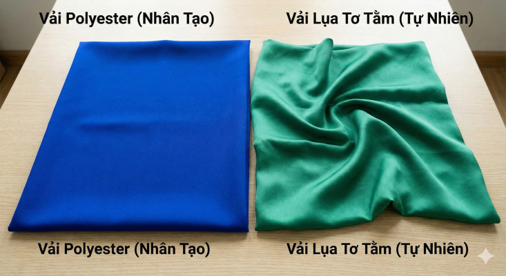 so sánh lụa tơ tằm